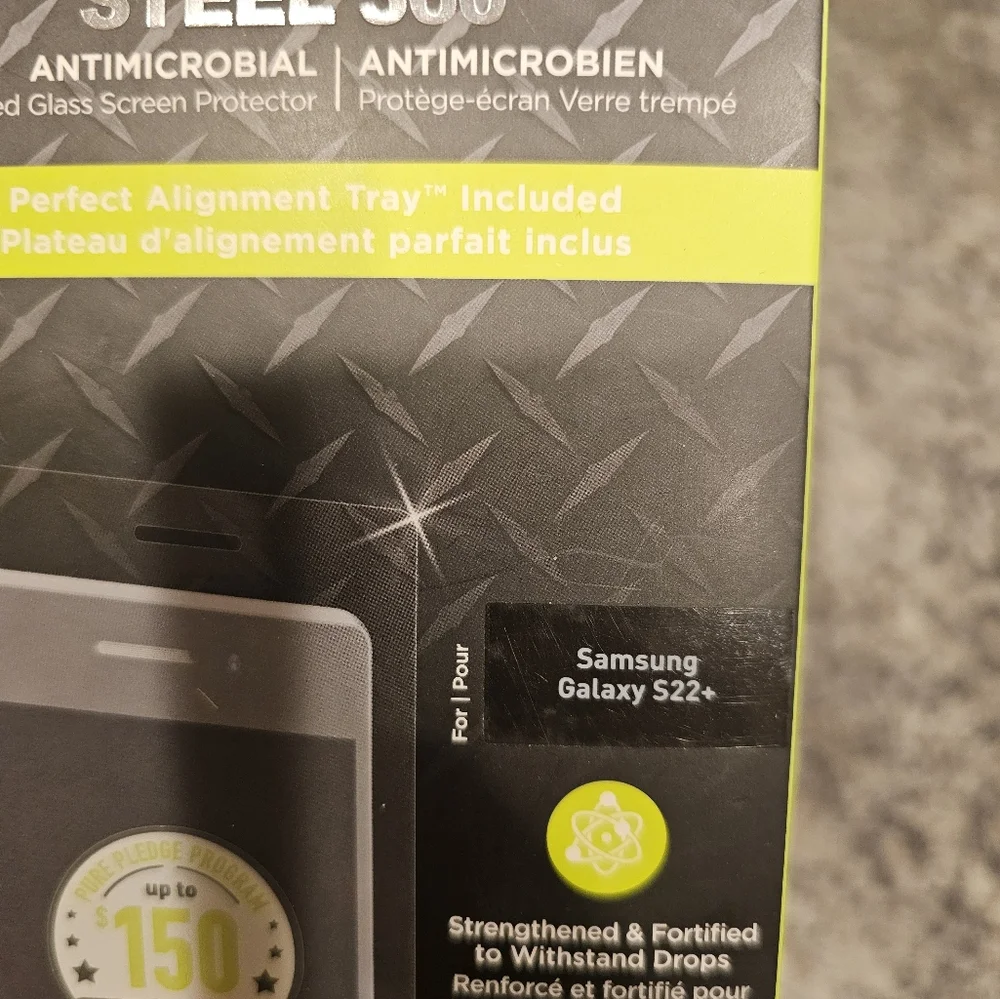 PureGear Steel 360 Tempered Glass for Samsung Galaxy (S22+) - Clear
